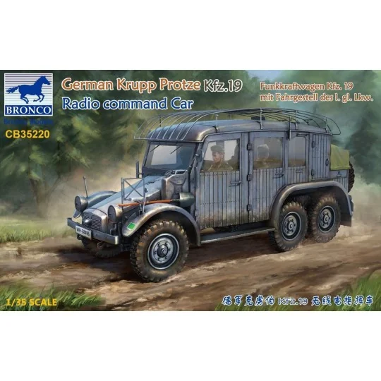 German Krupp Protze Kfz.19 Radio command Car, 1/35 - Bronco Models ...