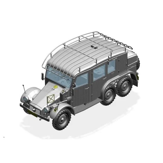 German Krupp Protze Kfz.19 Radio command Car, 1/35 - Bronco Models ...