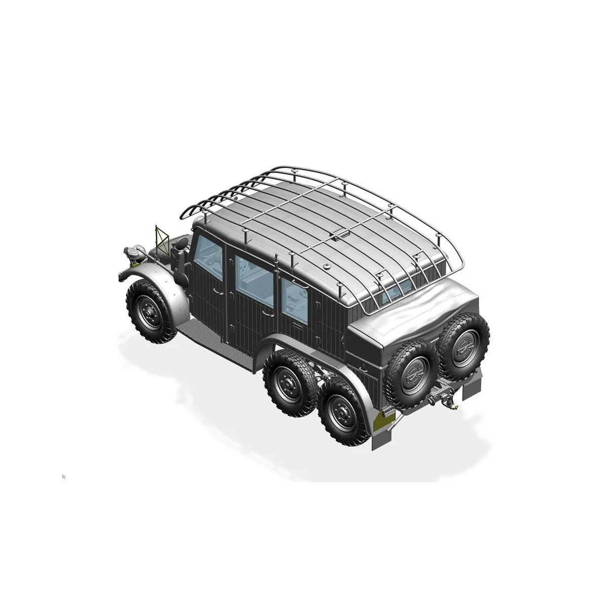German Krupp Protze Kfz.19 Radio command Car, 1/35 - Bronco Models ...