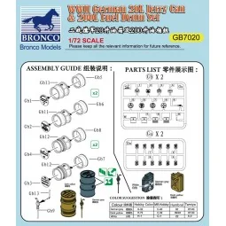WWII German 20L Jerry Can & 200L Fuel Drum Set, 1/72 - Bronco Model... 2