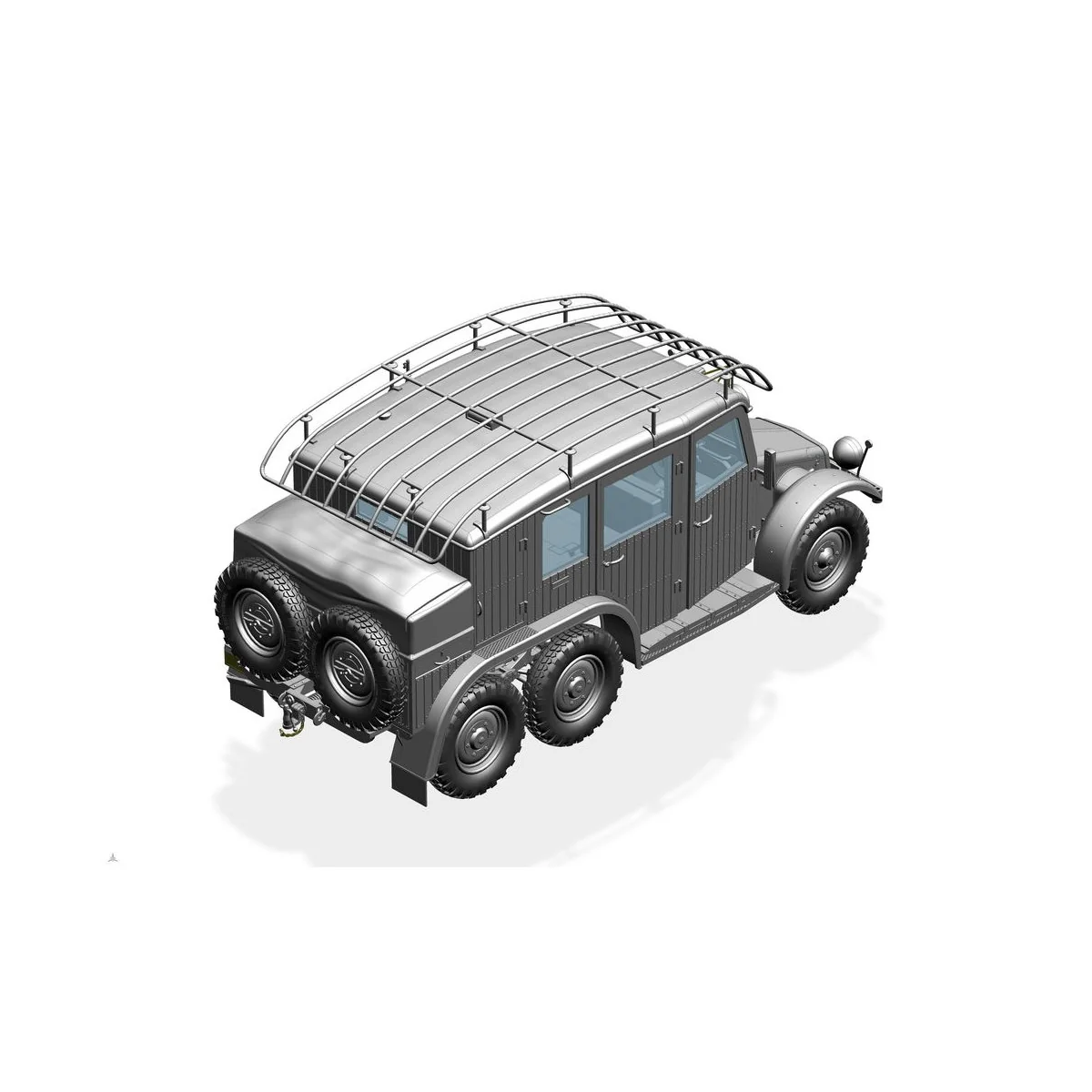 German Krupp Protze Kfz.19 Radio command Car, 1/35 - Bronco Models ...