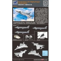 PLA Air Force J-20 "Mighty Dragon" stealth fighter, 1/72 - Bronco M... 2
