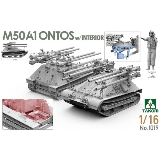 M50A1 ONTOS w/INTERIOR, 1/16 - Takom TAK1019