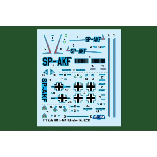 ZLIN Z-42M, 1/72 - Hobby Boss 80299