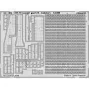 USS Missouri part 9-ladders f. Trumpeter, 1/200 - Eduard Accessorie...