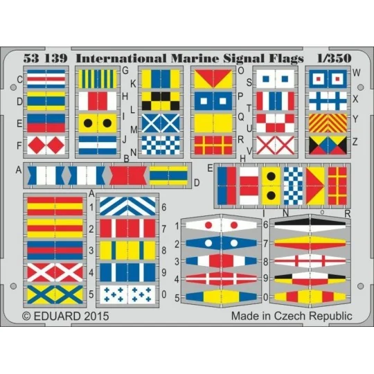 International Marine Signal Flags, 1/350 - Eduard Accessories 53139 International Marine Signal Flags, 1/350 - Eduard Accessories 53139