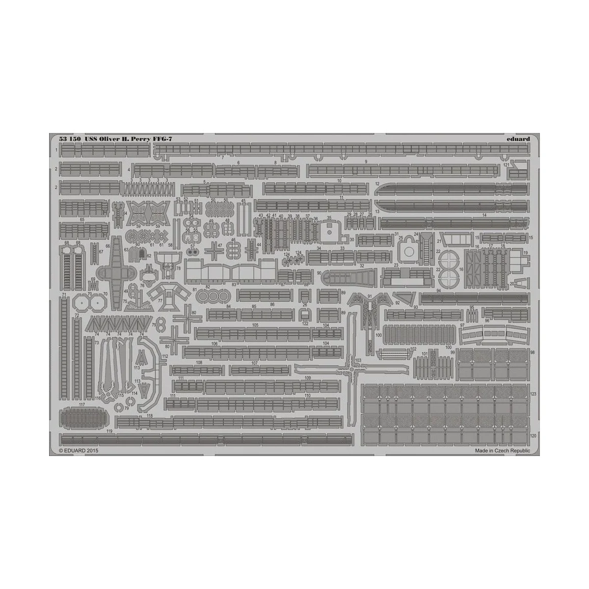 USS Oliver H.Perry FFG-7 for Academy, 1/350 - Eduard Accessories 53150 USS Oliver H.Perry FFG-7 for Academy, 1/350 - Eduard Accessories 53150