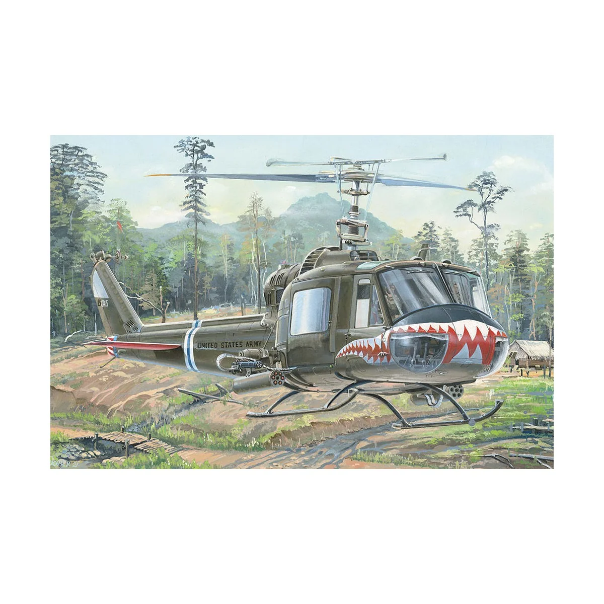 UH-1 Huey B/C, 1/18 - Hobby Boss 81807