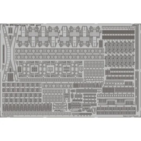 HMS King George V for Tamiya, 1/72 - Eduard Accessories 53168 HMS King George V for Tamiya, 1/72 - Eduard Accessories 53168