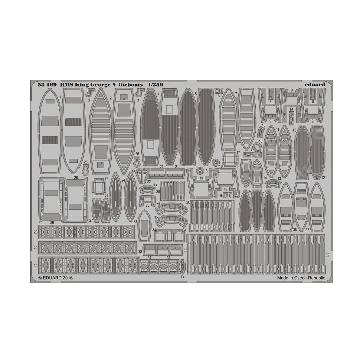 HMS King George V lifeboats for Tamiya - Eduard Accessories 53169