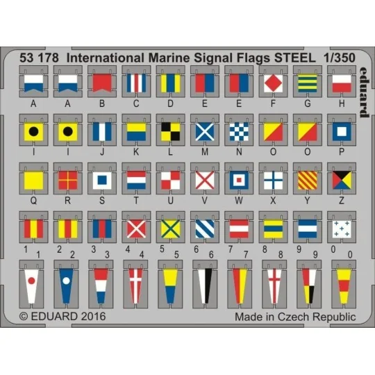 International Marine Signal Flags STEEL, 1/350 - Eduard Accessories... International Marine Signal Flags STEEL, 1/350 - Eduard Accessories...