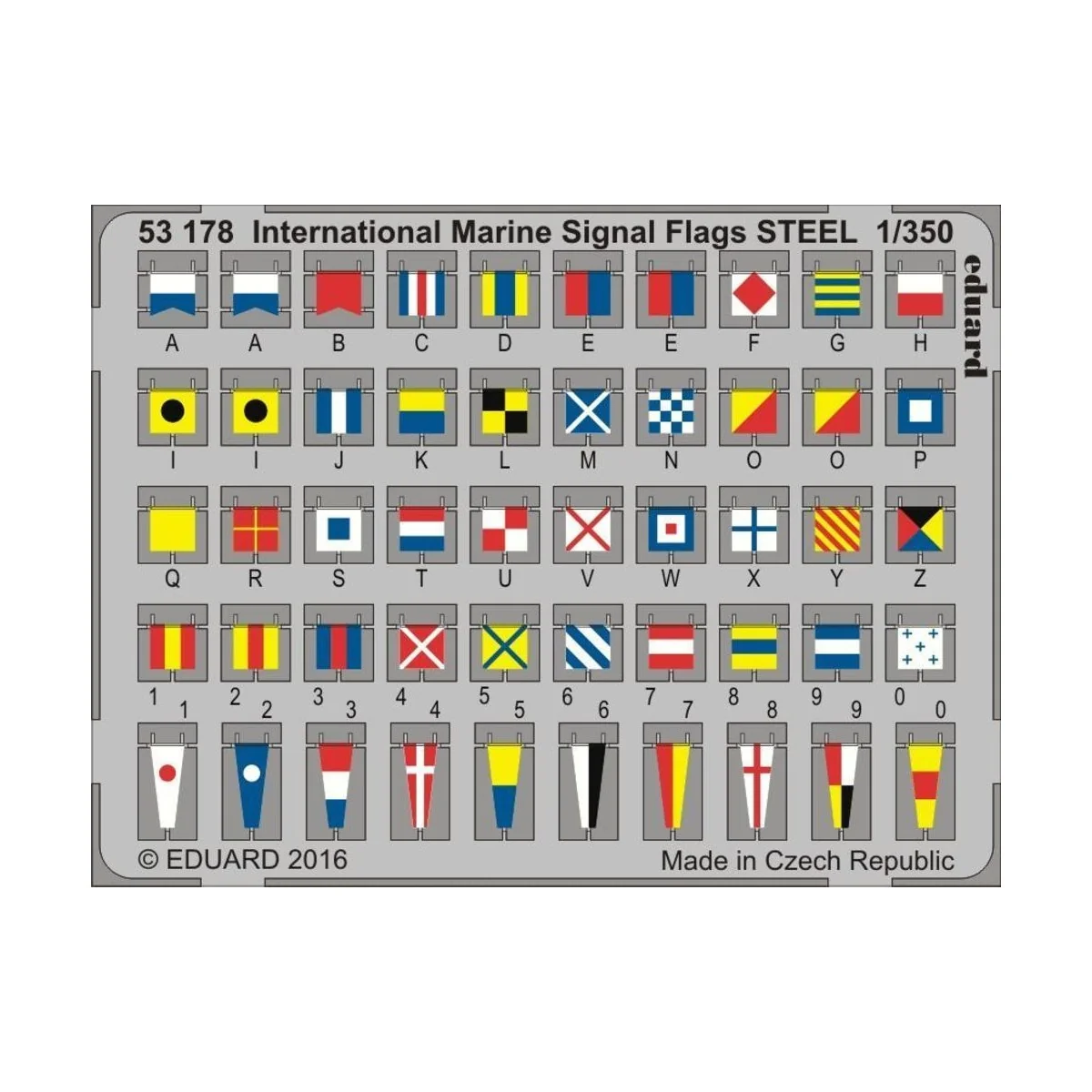 International Marine Signal Flags STEEL - Eduard Accessories 53178