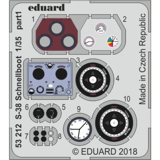 S-38 Schnellboot for Italeri - Eduard Accessories 53212