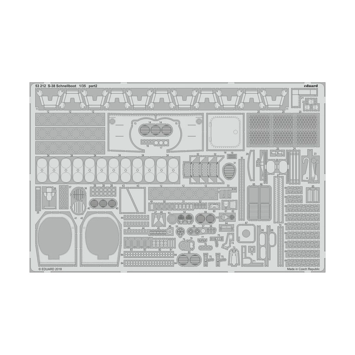 S-38 Schnellboot for Italeri - Eduard Accessories 53212