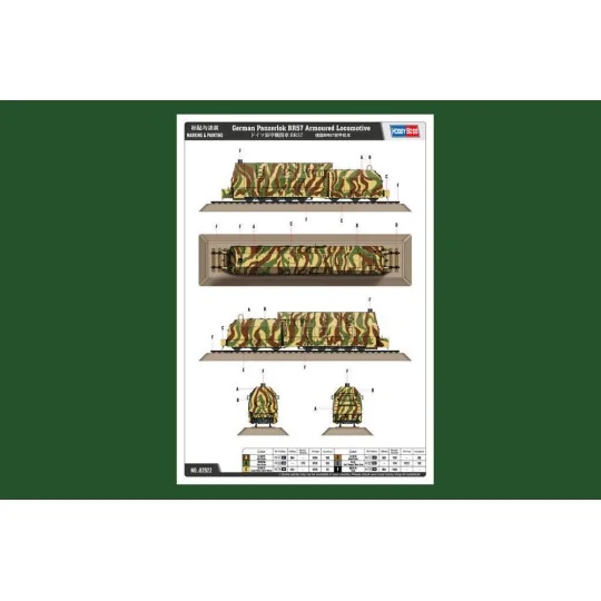 German Panzerlok BR57 Armoured Locomotiv, 1/72 - Hobby Boss 82922