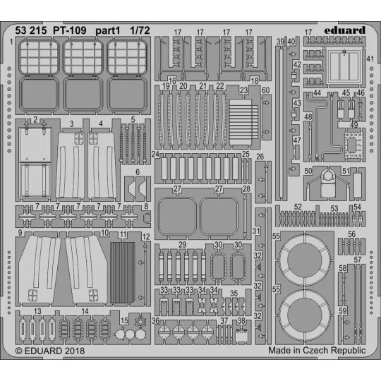 PT-109 for Revell, 1/72 - Eduard Accessories 53215 PT-109 for Revell, 1/72 - Eduard Accessories 53215