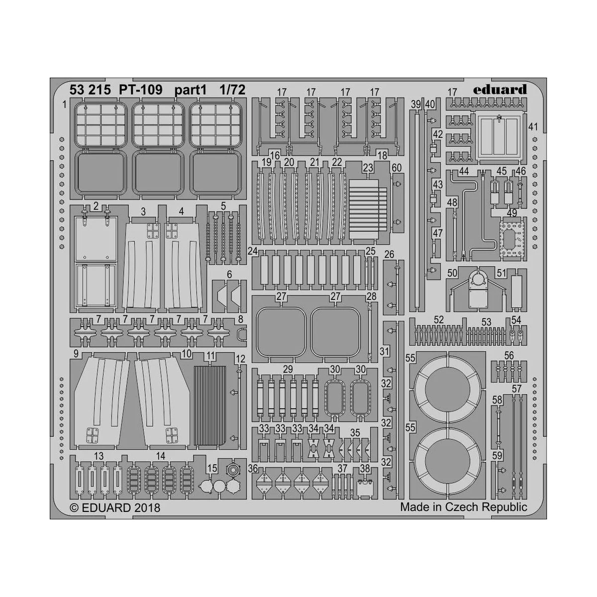 PT-109 for Revell, 1/72 - Eduard Accessories 53215 PT-109 for Revell, 1/72 - Eduard Accessories 53215