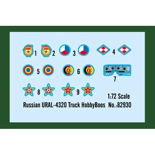 Russian URAL-4320 Truck, 1/72 - Hobby Boss 82930