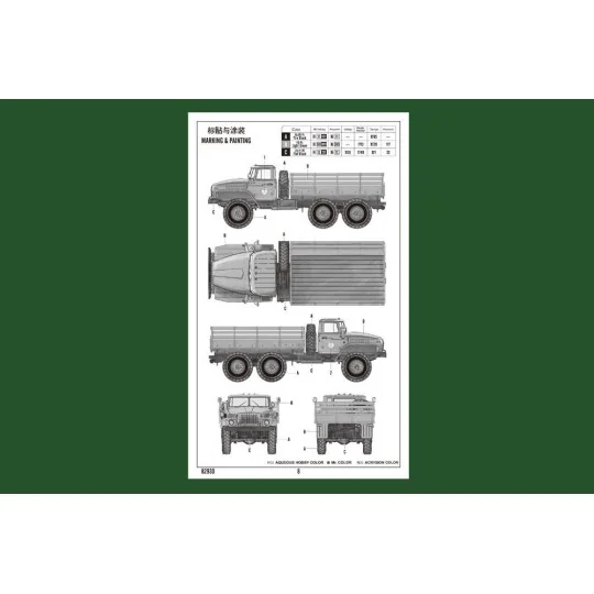 Russian URAL-4320 Truck, 1/72 - Hobby Boss 82930