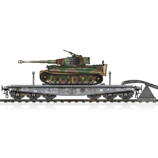 Schwere Plattformwagen Type SSyms 80&Pz.Kpfw.VI Ausf.E Sd.Kfz181 Ti...