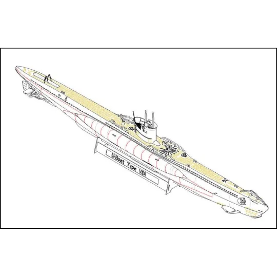 DKM Navy Type VII-A U-Boat, 1/350 - Hobby Boss 83503