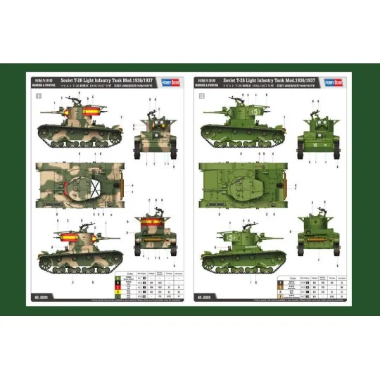 Soviet T-26 Light Infantry Tank Mod.1936, 1/35 - Hobby Boss 83810