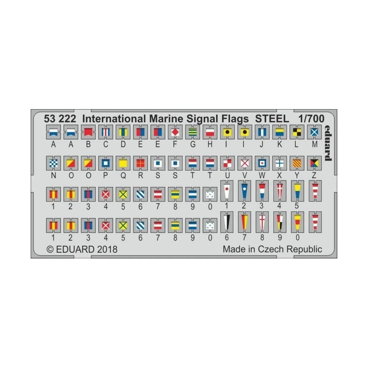 International Marine Signal Flags STEEL - Eduard Accessories 53222