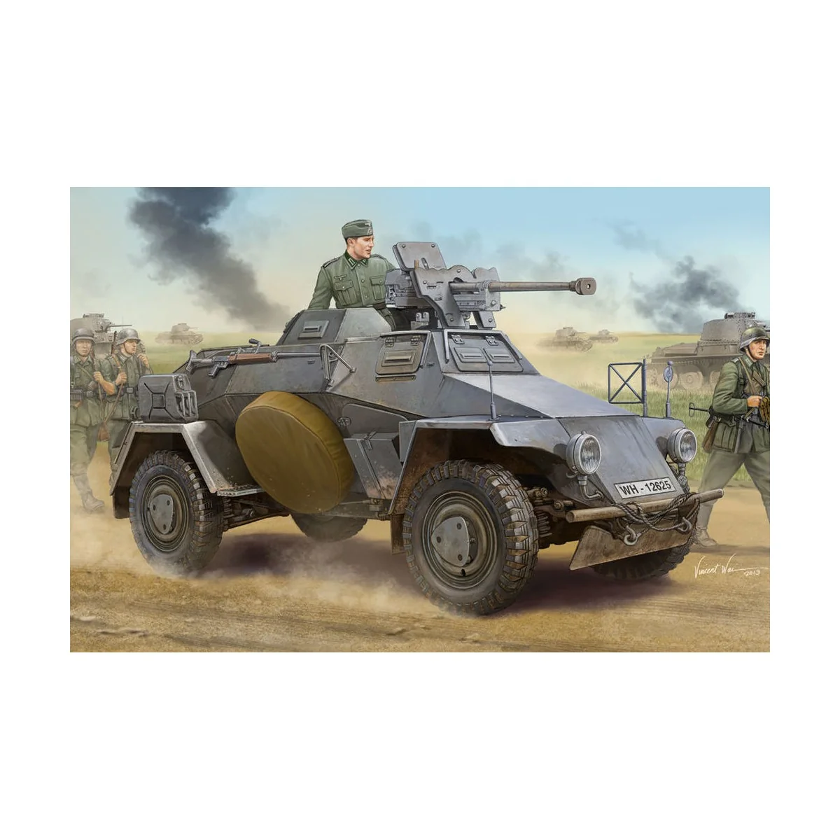 German Le.Pz.Sp.Wg (Sd.Kfz.221)Panzerwag, 1/35 - Hobby Boss 83813