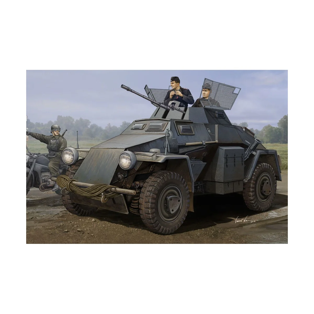 German Sd.Kfz.222 Leichter Panzerwagen, 1/35 - Hobby Boss 83816