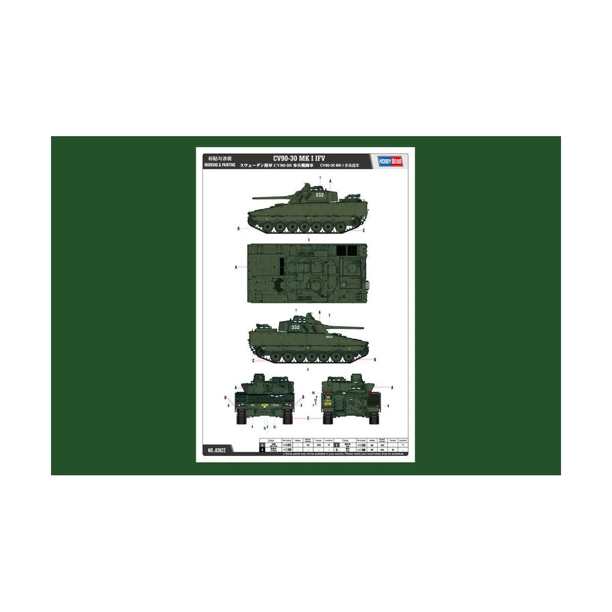Swedish CV9030 IFV, 1/35 - Hobby Boss 83822