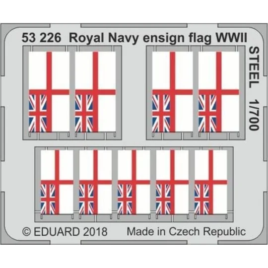 Royal Navy ensign flag WWII STEEL - Eduard Accessories 53226