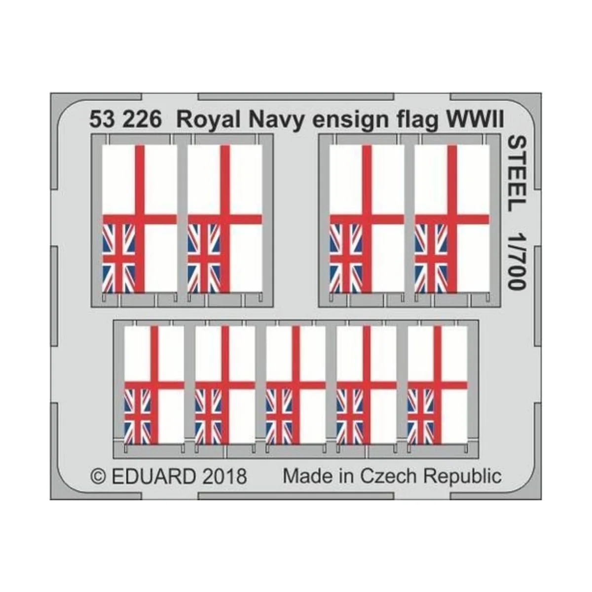Royal Navy ensign flag WWII STEEL - Eduard Accessories 53226