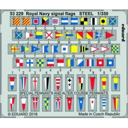 Royal Navy signal flags STEEL - Eduard Accessories 53229