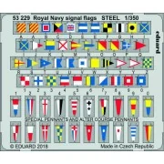 Royal Navy signal flags STEEL, 1/350 - Eduard Accessories 53229