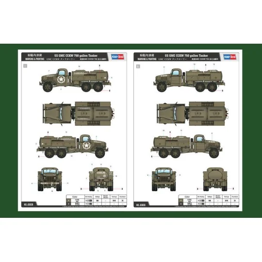 US GMC CCKW 750 gallon Tanker Version, 1/35 - Hobby Boss 83830