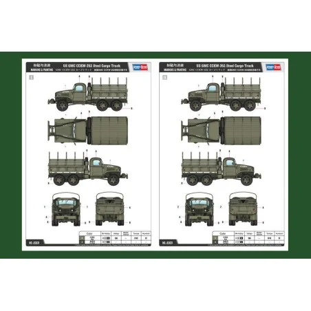 US GMC CCKW-352 Steel Cargo Truck, 1/35 - Hobby Boss 83831