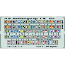 Royal Navy signal flags STEEL, 1/700 - Eduard Accessories 53230