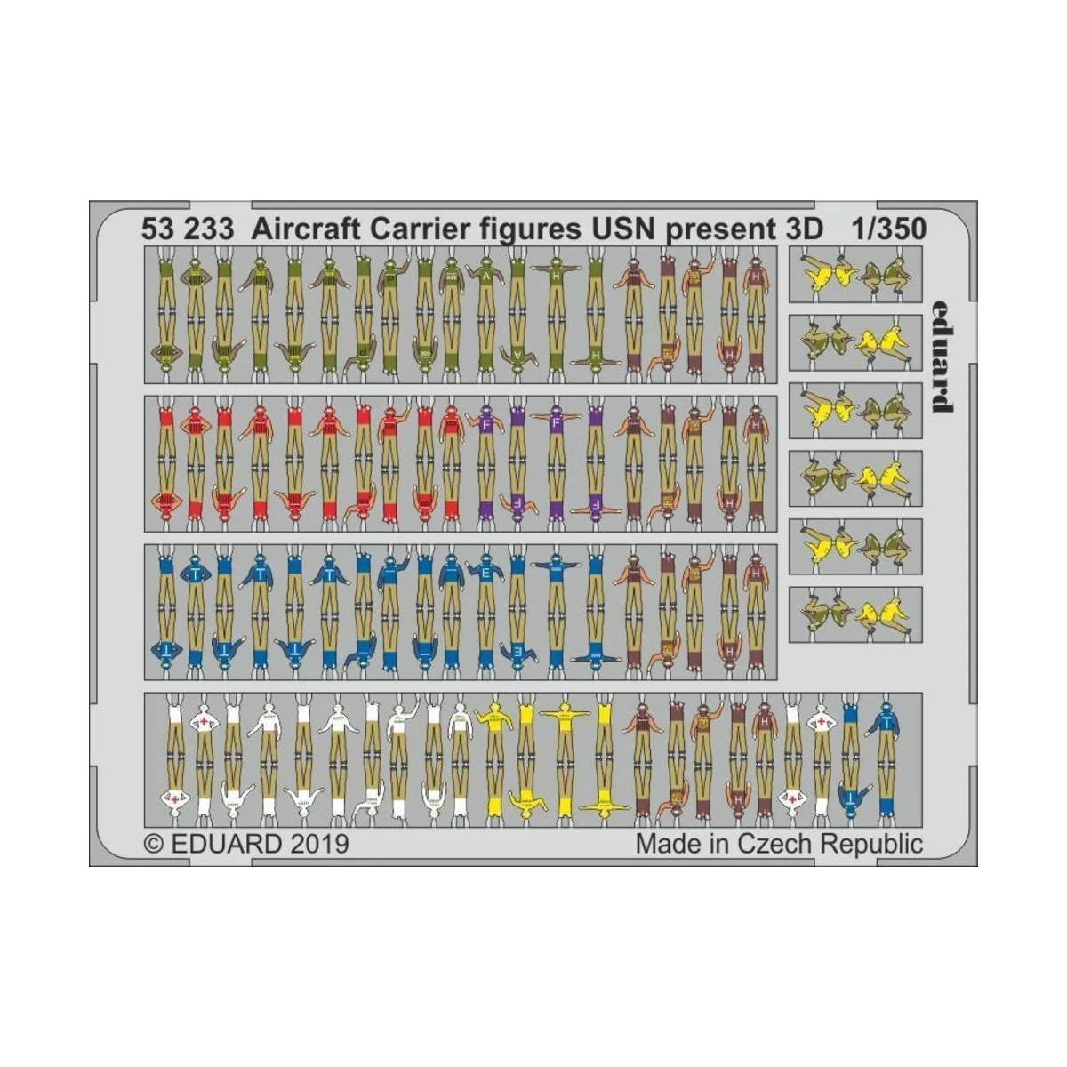 Aircraft Carrier figures USN present 3D - Eduard Accessories 53233