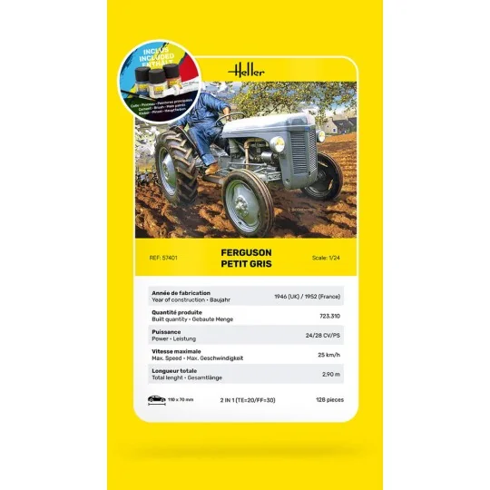 STARTER KIT Ferguson Petit Gris, 1/24 - Heller 57401