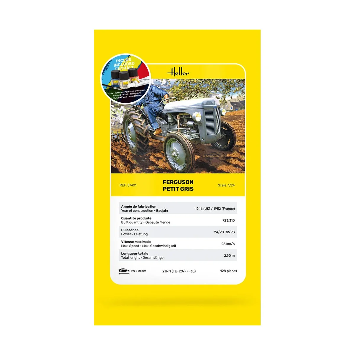 STARTER KIT Ferguson Petit Gris, 1/24 - Heller 57401