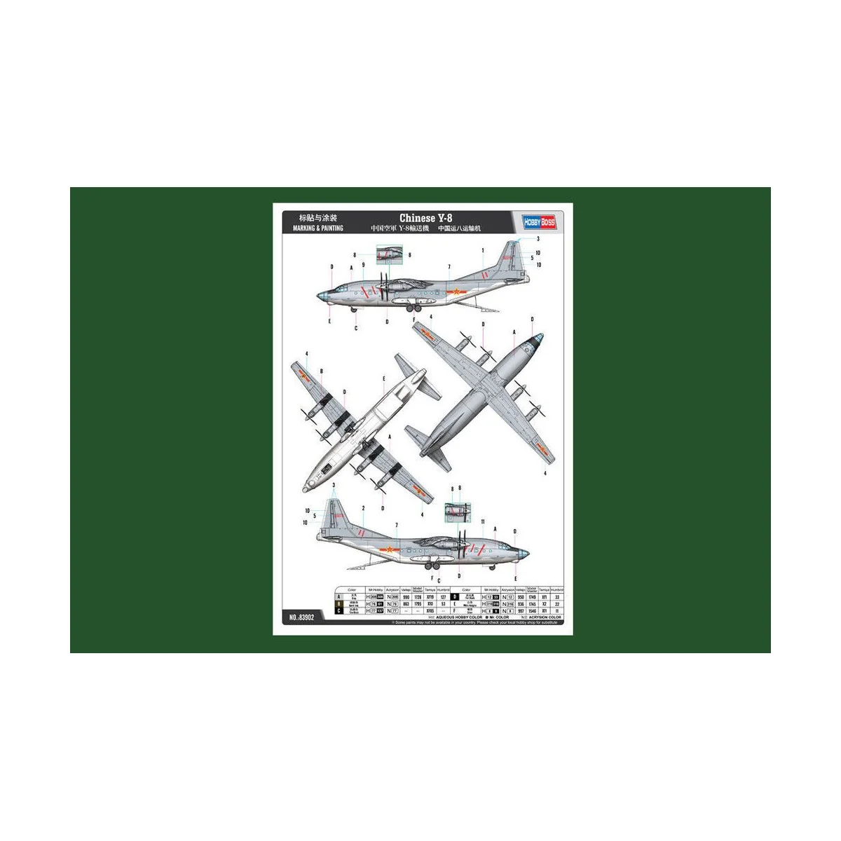 Chinese Y-8, 1/144 - Hobby Boss 83902