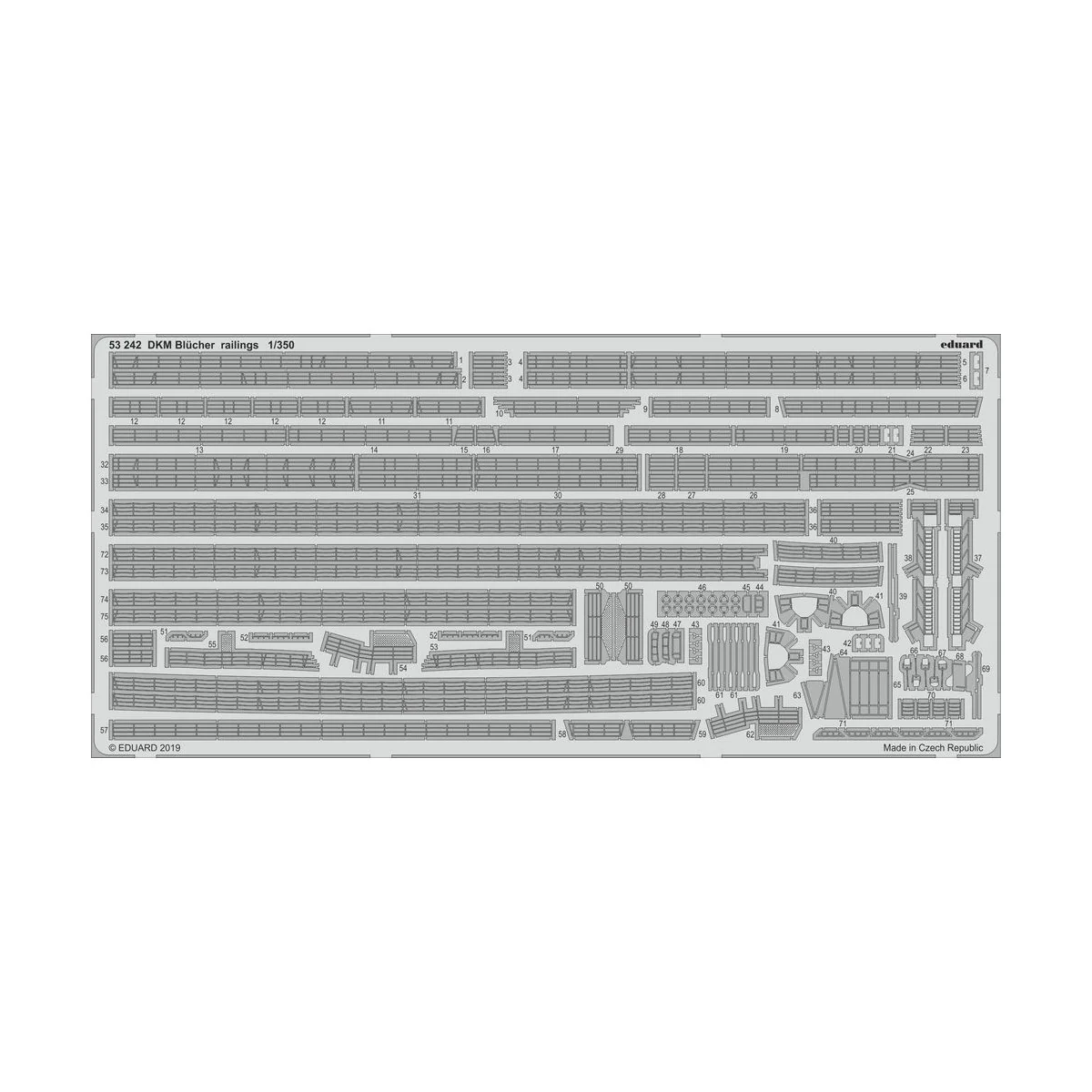 DKM Blücher railings for Trumpeter - Eduard Accessories 53242
