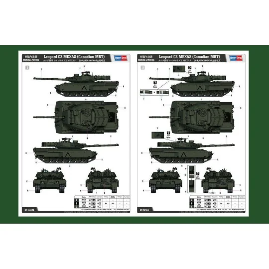 Leopard C2 MEXAS (Canadian MBT), 1/35 - Hobby Boss 84504