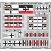 Kaiserlische Marine flags & pennants STEEL, 1/350 - Eduard Accessor... Kaiserlische Marine flags & pennants STEEL, 1/350 - Eduard Accessor...