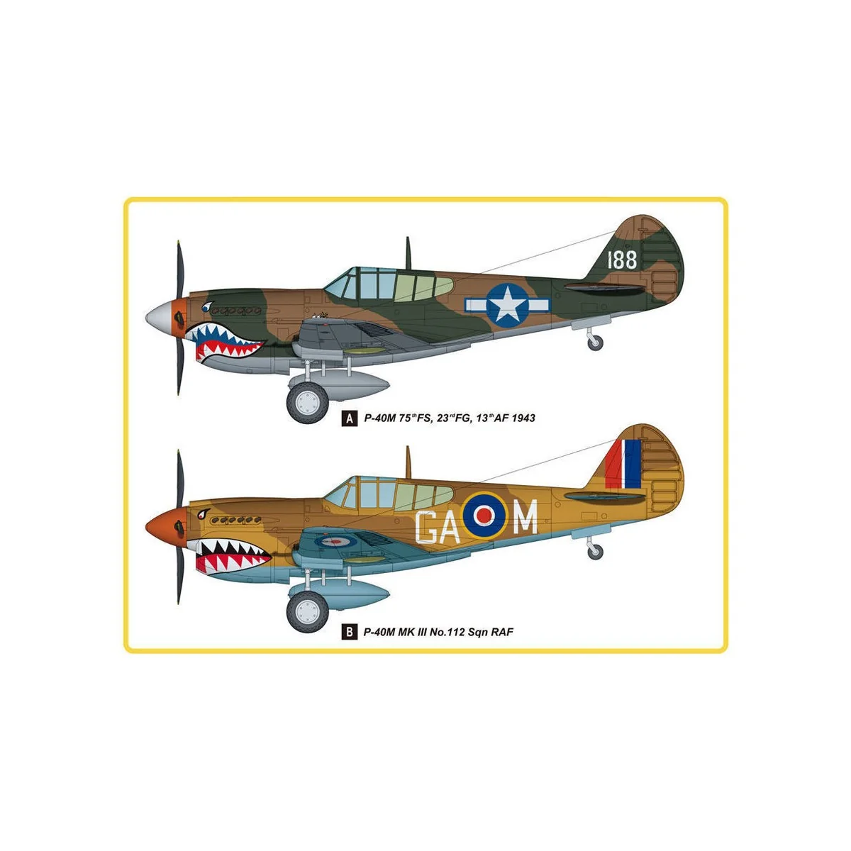 P-40E Kitty Hawk Fighter, 1/48 - Hobby Boss 85801