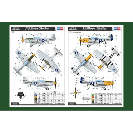 P-51D Mustang-Yellow Nose, 1/48 - Hobby Boss 85808