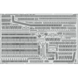 USS Constellation CV-64 part 3 - railings & safety nets 1/350 - Edu...
