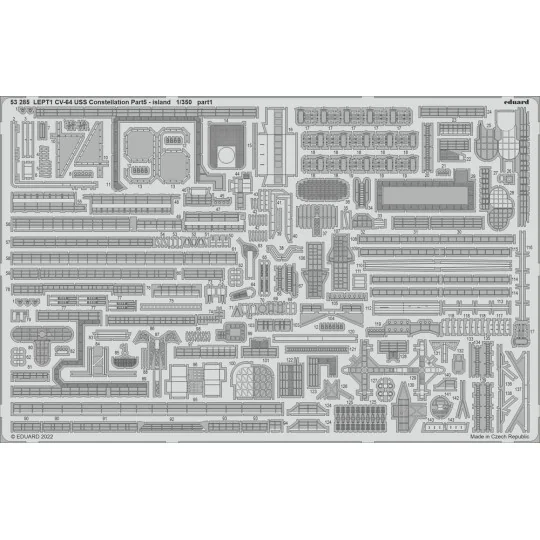 USS Constellation CV-64 part 5 - island, 1/350 - Eduard Accessories...