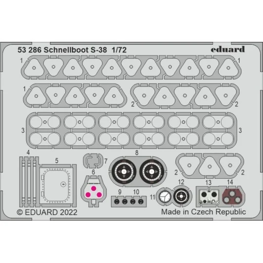 Schnellboot S-38 for FORE HOBBY - Eduard Accessories 53286