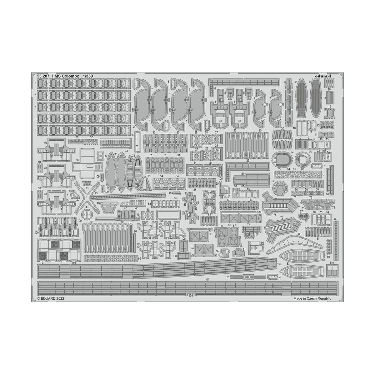 HMS Colombo for TRUMPETER, 1/350 - Eduard Accessories 53287
